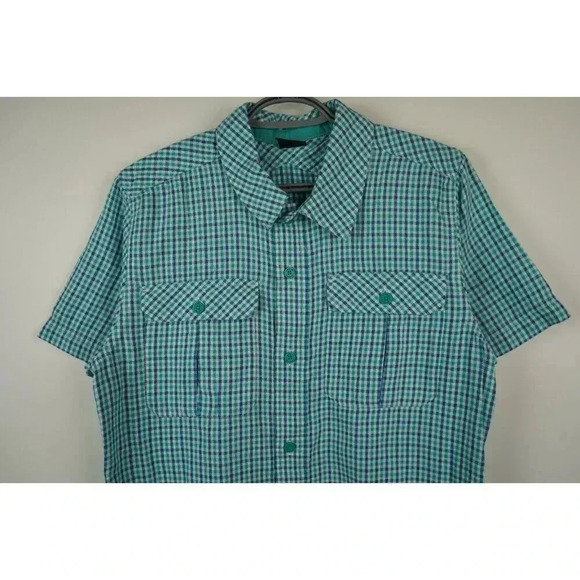 Jordan Brand Button-Down Shirt Men's Medium Blue Summer #583 - Picture 3 of 9